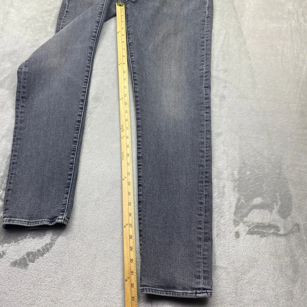 Levis‎ Premium 512 Slim Taper Jeans Mens Sz 34 Faded Black Denim Grunge Retro